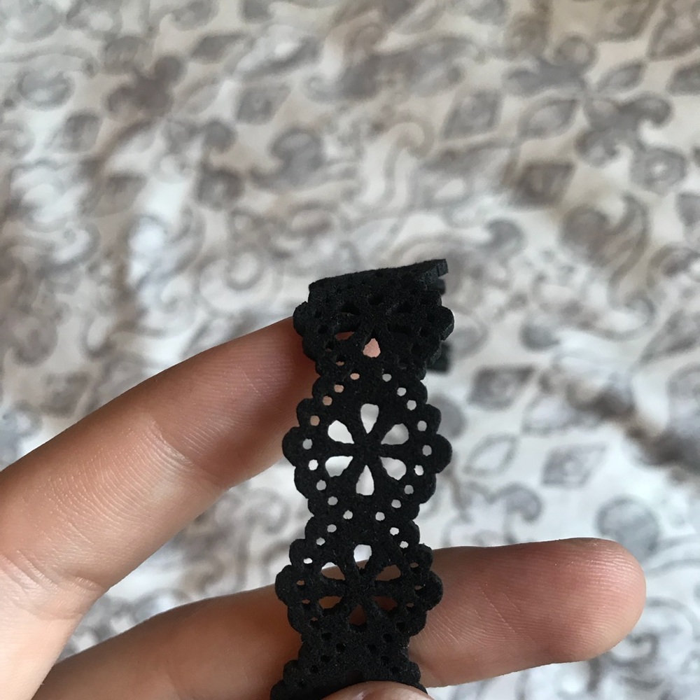 Black Floral Choker
